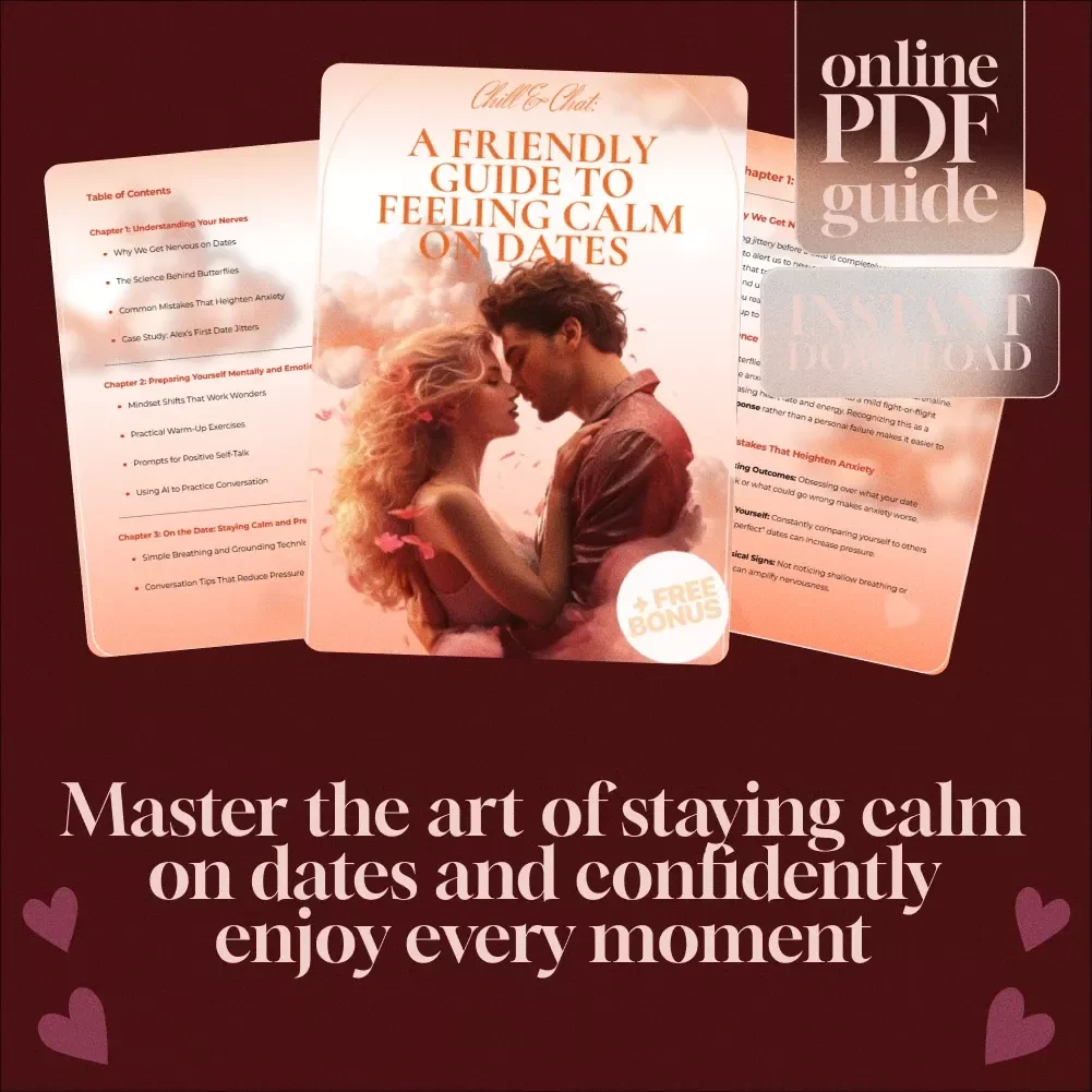 Chill & Chat: A Friendly Guide to Feeling Calm on Dates - How to Feel Less Nervous on Dates eBook & Checklist