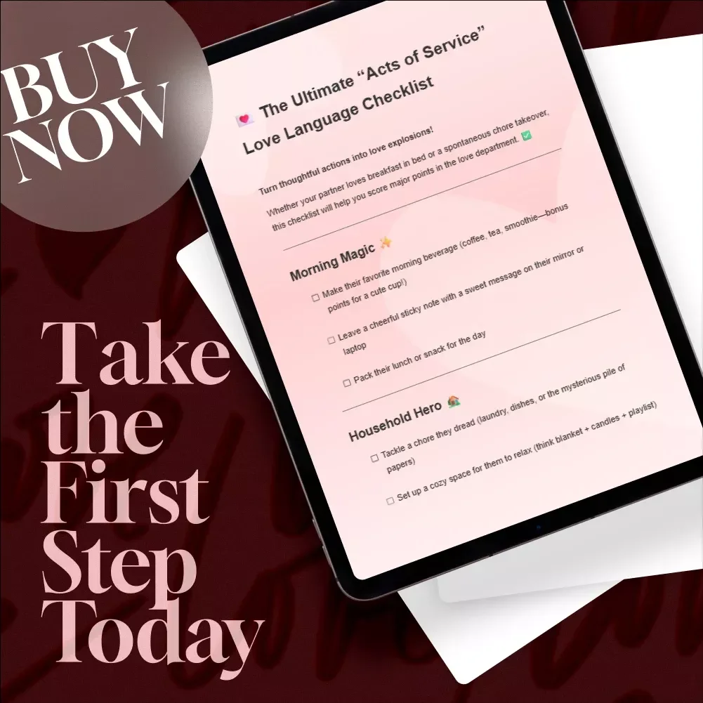 The Ultimate “Acts of Service” Love Language Checklist – 50+ Creative Ideas for Acts of Service Love Language