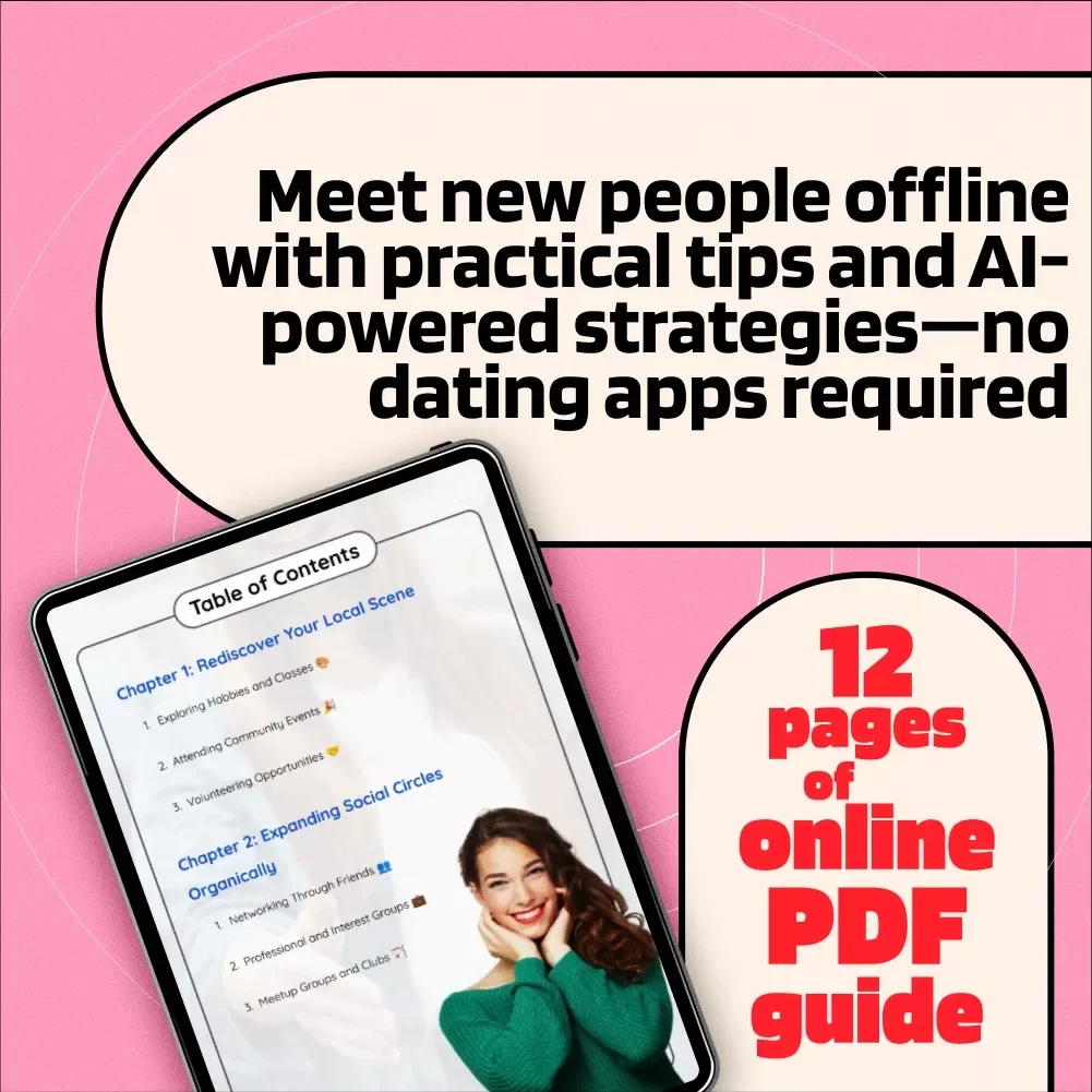 Meeting People Without Dating Apps: A Step-By-Step Guide to Expanding Your Social Circles Offline