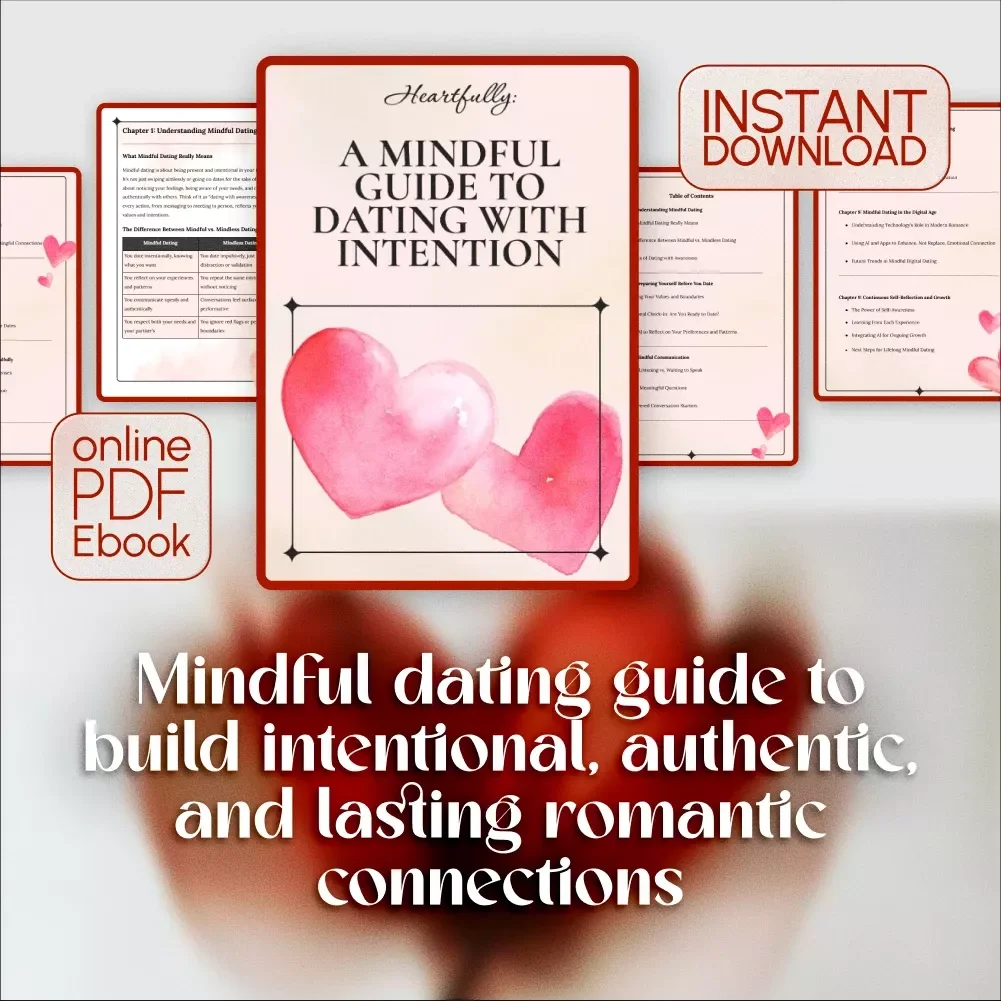 Heartfully: A Mindful Guide to Dating with Intention | eBook for Self-Aware Singles | How to Date Mindfully Digital Download