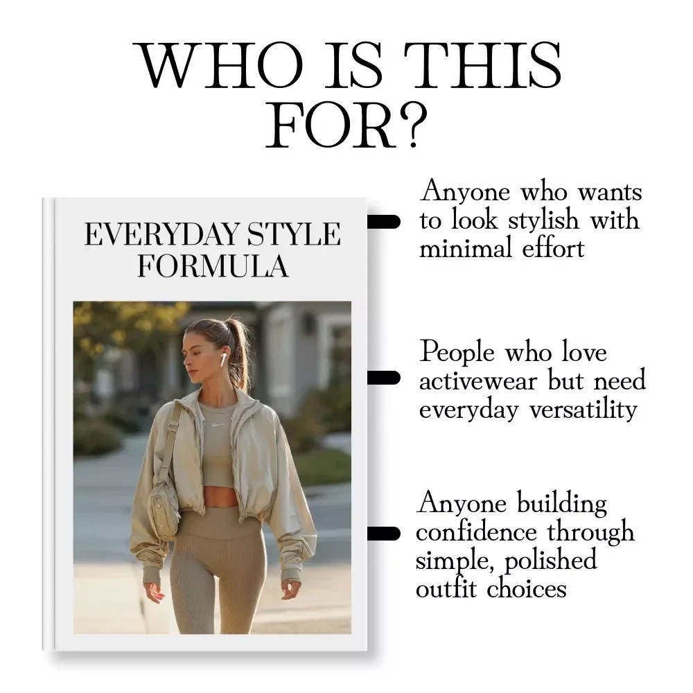 Everyday Style Formula | Digital Guide for Effortless Everyday Activewear Outfit Formula | Capsule Wardrobe Styling Tips, eBook & Checklist
