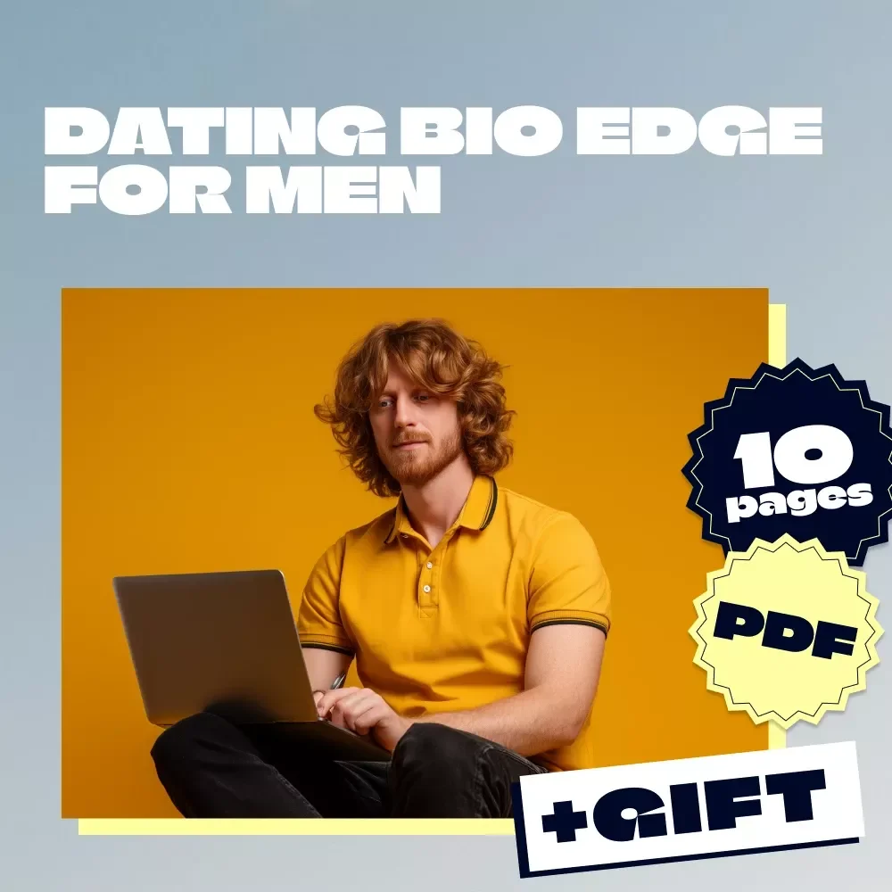 Dating Bio Edge for Men | Guide with Dating Profile Bio Examples Male | Digital Download eBook & Checklist for Winning Online Profiles
