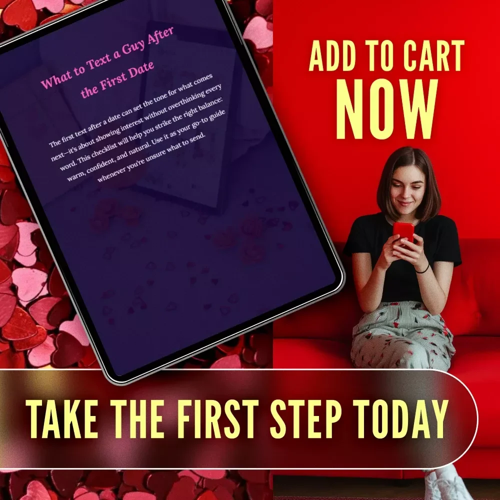 What to Text a Guy After the First Date Checklist | Digital Download Guide for Women | eBook for Confidence in Dating & First Date Text Ideas