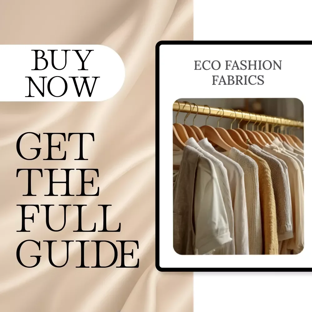 Eco-Friendly Fabrics Guide: What to Buy & Avoid | Eco Fashion Fabrics Digital Download | Sustainable Shopping eBook & Checklist for Conscious Consumers
