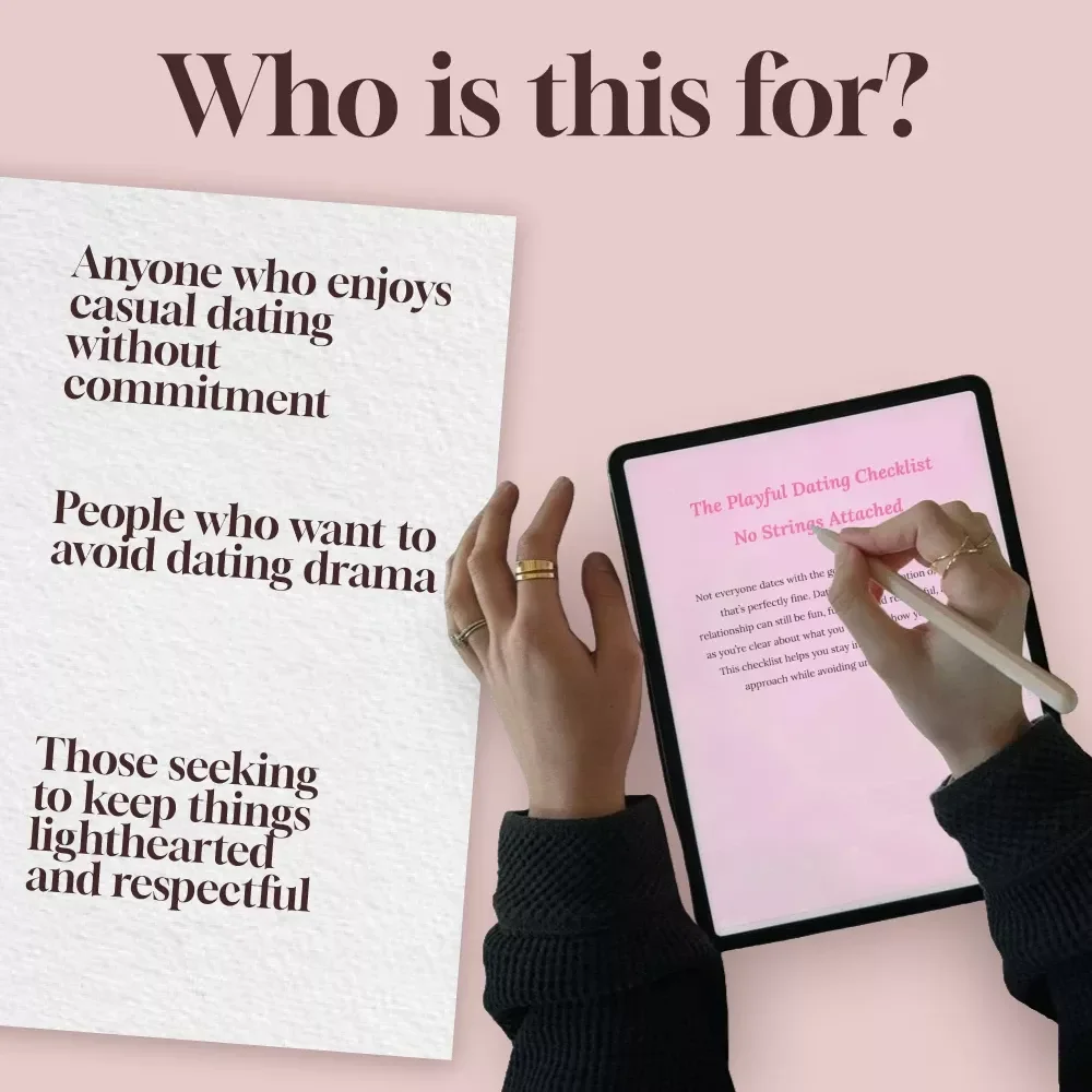 The Playful Dating Checklist No Strings Attached: A Fun Guide for Dating Without a Relationship