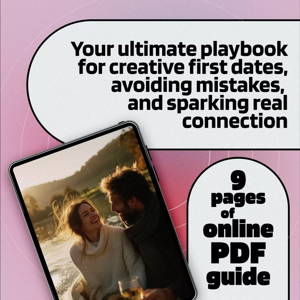 Perfect First Date Playbook | Digital Guide for First Date Activities, Creative Ideas, Conversation Starters & Follow-Up Tips