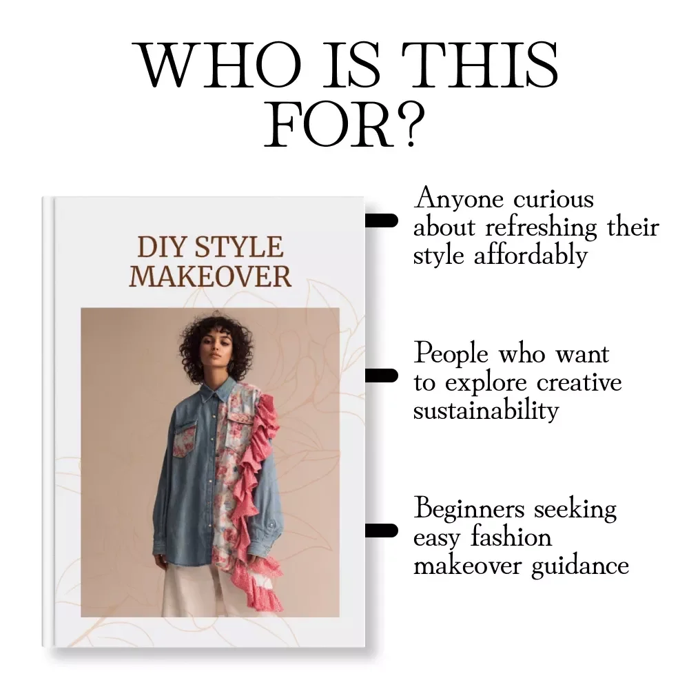 DIY Style Makeover | Reconstructed Clothing DIY Planner | Creative Wardrobe Guide & eBook for Fashion Sustainability