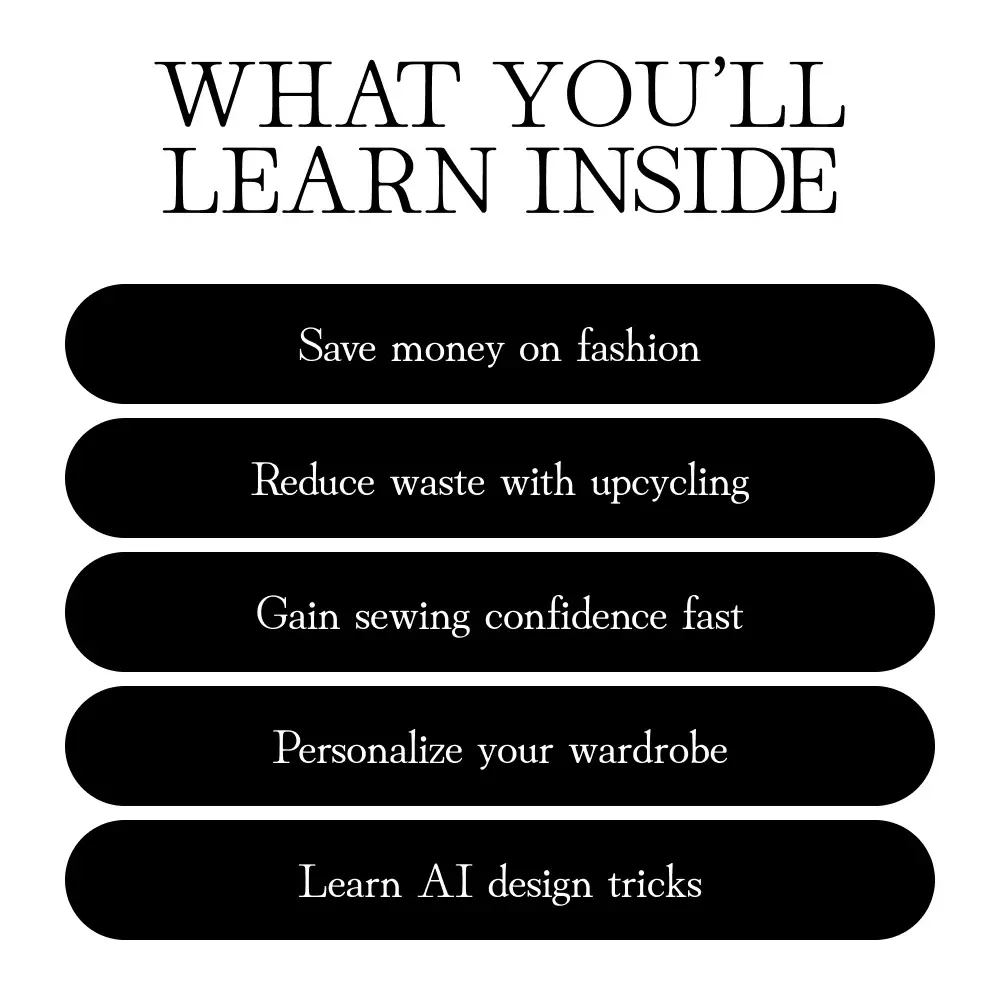 DIY Style Makeover | Reconstructed Clothing DIY Planner | Creative Wardrobe Guide & eBook for Fashion Sustainability