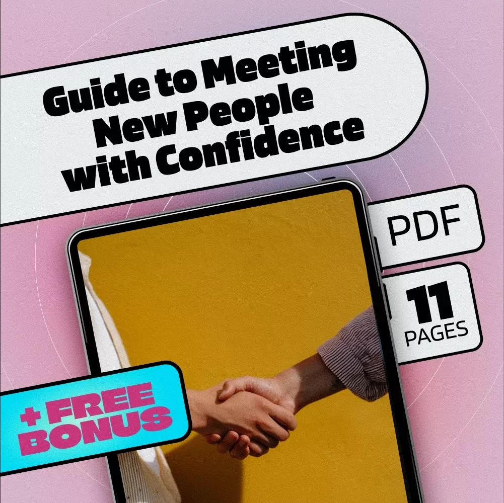 Guide to Meeting New People with Confidence | Digital Download | How to Meet New People eBook for Social Confidence, Networking & Making Friends