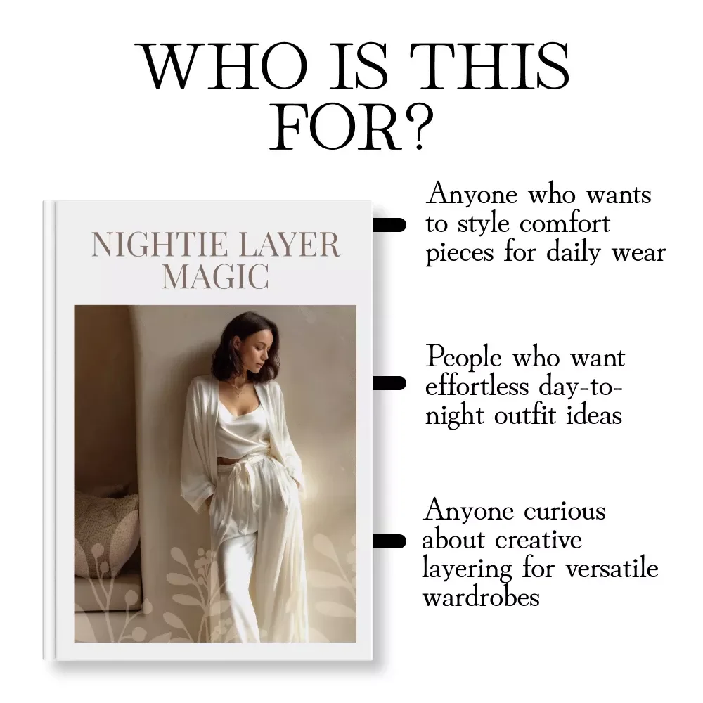 Nightie Layer Magic | Nightie Dress Layering Guide | Digital Styling eBook for Sleepwear to Daywear Outfit Inspiration