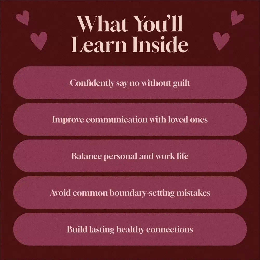 Boundaries Without Guilt: A Friendly Guide to Healthy Relationships | eBook for Self-Growth, Communication, and How to Set Healthy Boundaries in a Relationship