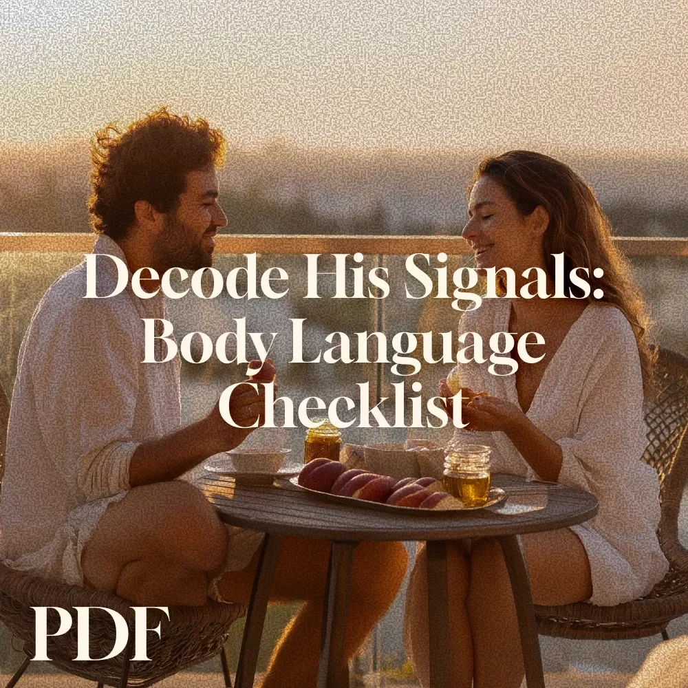 Decode His Signals: Body Language Checklist - Signs He Likes You