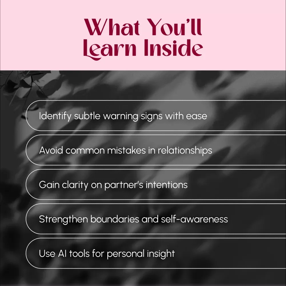 A Guide to Spotting Red Flags in Relationships | Digital eBook on Red Flags in a Relationship | Awareness, Boundaries, Emotional Health