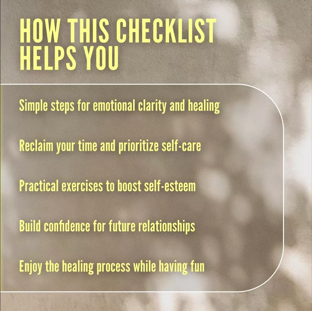 Break Free: The Fun & Fierce Checklist to Get Over a Situationship - How to Move On & Reclaim Your Power