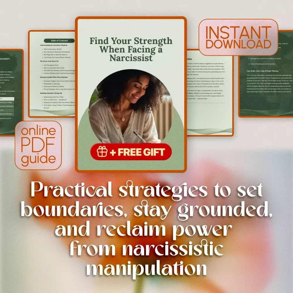 Find Your Strength When Facing a Narcissist | Digital Guide on How to Set Boundaries with a Narcissist, Emotional Healing, Assertiveness Workbook
