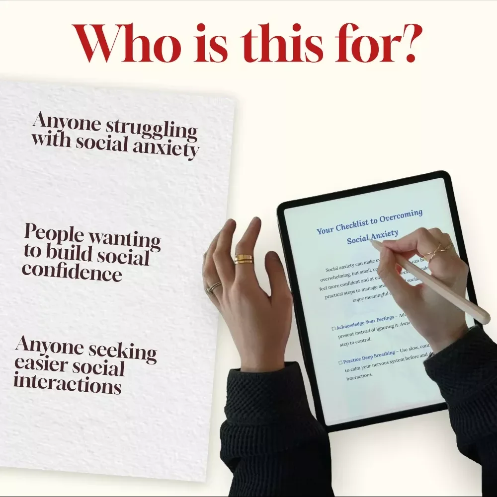 Your Checklist to Overcoming Social Anxiety – Practical Steps to Manage Anxiety and Build Social Confidence