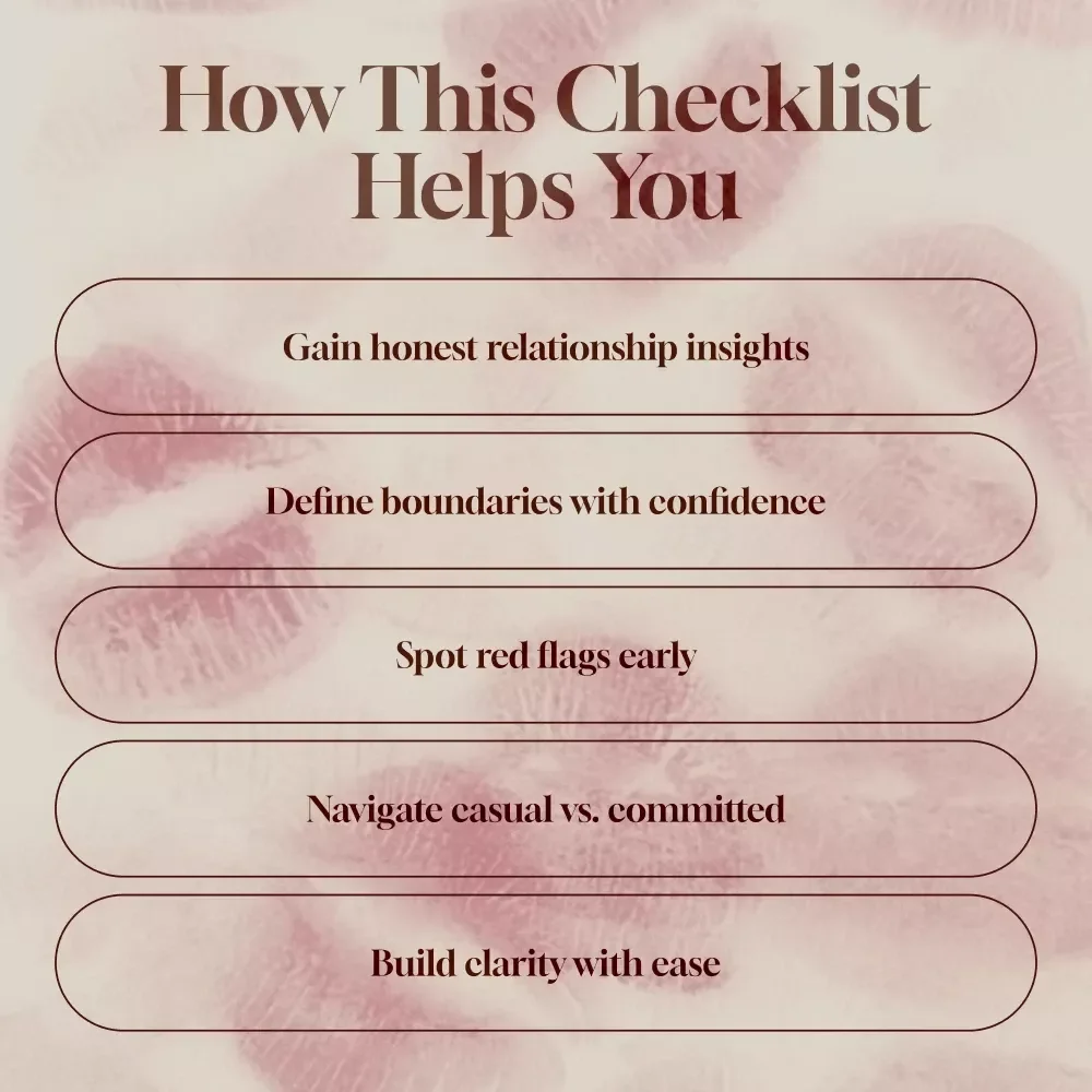 Questions to Ask Your Situationship Checklist | Digital Download Guide for Clarity, Boundaries & Connection | Relationship Conversation Starters