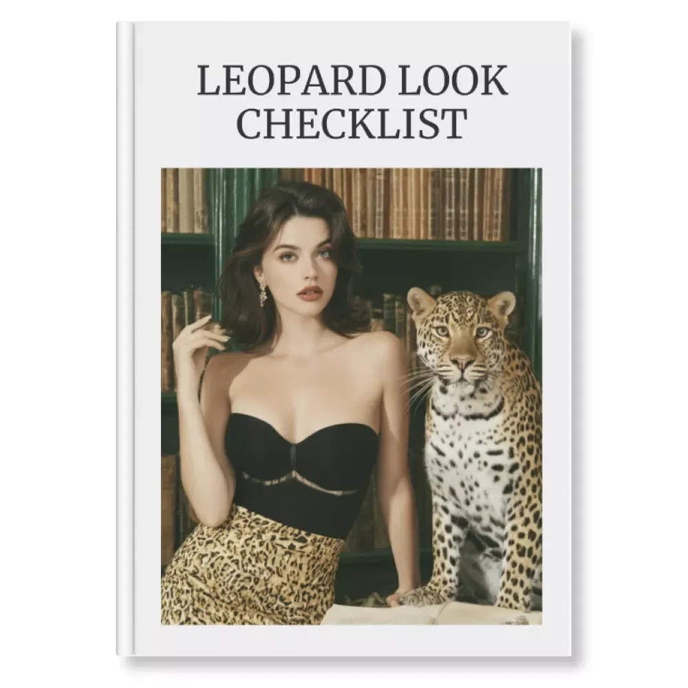 Leopard Look Checklist | Digital Download Guide | Leopard Print Styling Made Easy | Fashion Styling eBook & Outfit Inspiration