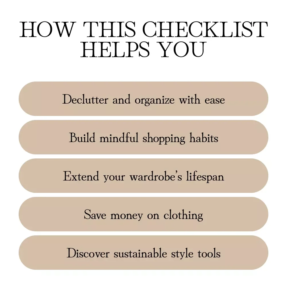Shift to Slow Style | Printable Checklist for Slow Fashion Mindset Shift: Practical Steps, Wardrobe Audit, Capsule Closet & Sustainable Style Guide