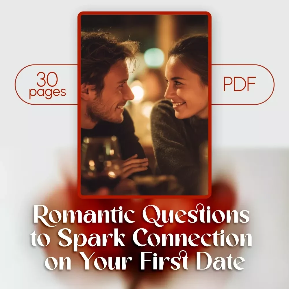 Love in Conversation: Romantic Questions to Ask on a First Date - Digital Ebook Download for Connection, Deep Conversation Starters