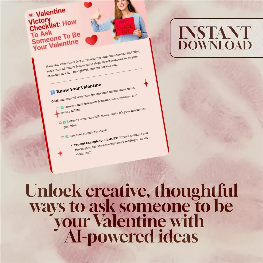 Valentine Victory Checklist: How to Ask Someone to Be Your Valentine – Fun, Creative, and Memorable Ways to Pop the Question