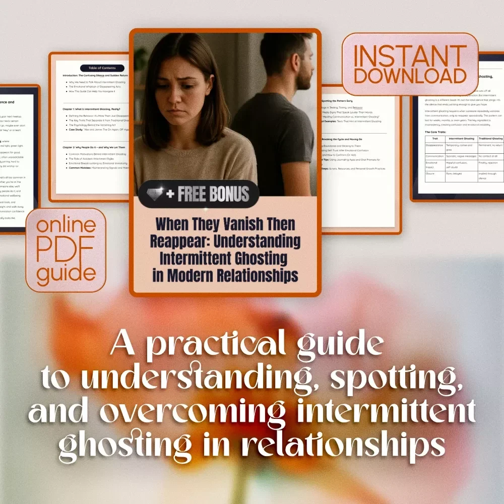 When They Vanish Then Reappear: Understanding Intermittent Ghosting in Modern Relationships - Digital Guide to Identifying, Coping, and Moving On