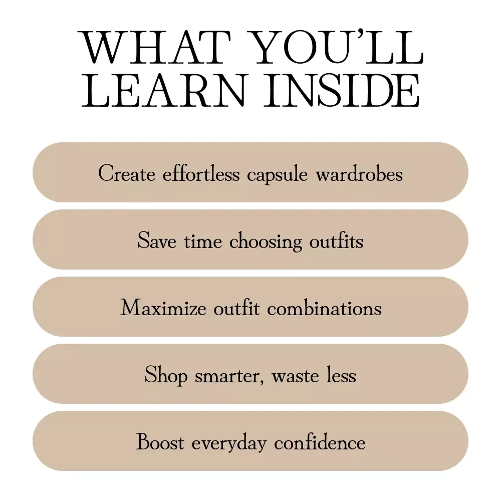 Style Staples Blueprint | Wardrobe Essentials Blueprint for Every Woman | Capsule Closet eBook & Digital Guide
