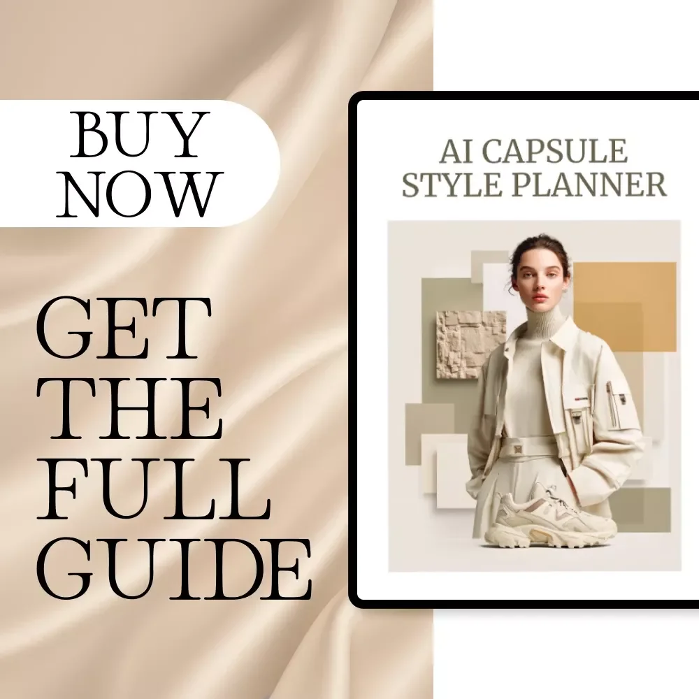 AI Capsule Style Planner | Digital Guide | AI-Driven Capsule Wardrobe Planner for Minimalist Fashion, Outfit Planning, and Style Confidence
