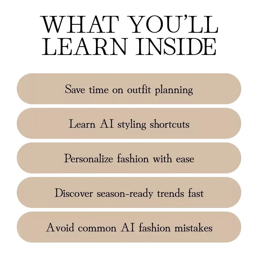 AI Style Seasons | How To Use AI For Seasonal Outfit Planning | Fashion eBook & Digital Download Guide