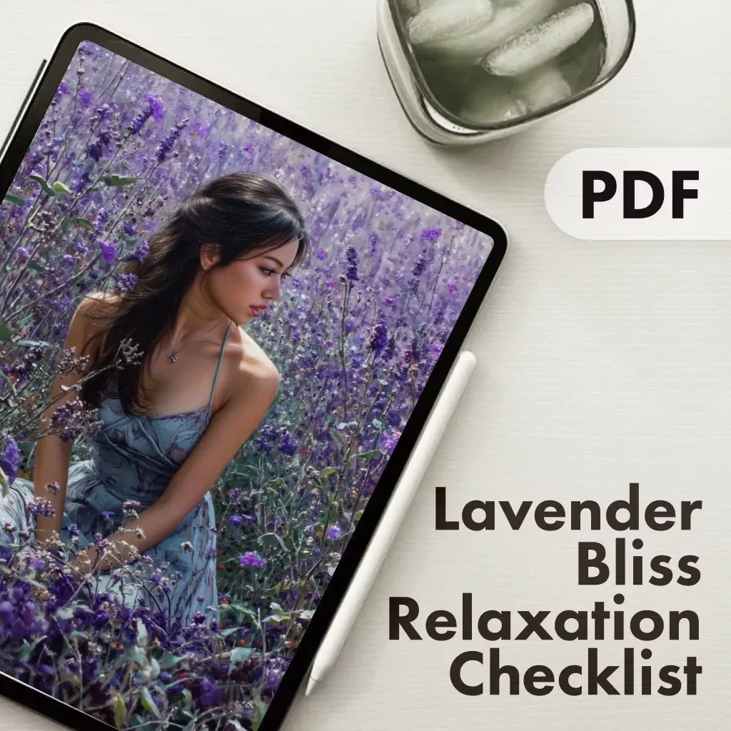 Lavender Bliss Relaxation Checklist | Digital Download Guide for Stress Relief, Sleep, and Calm with Lavender Essential Oil for Relaxation