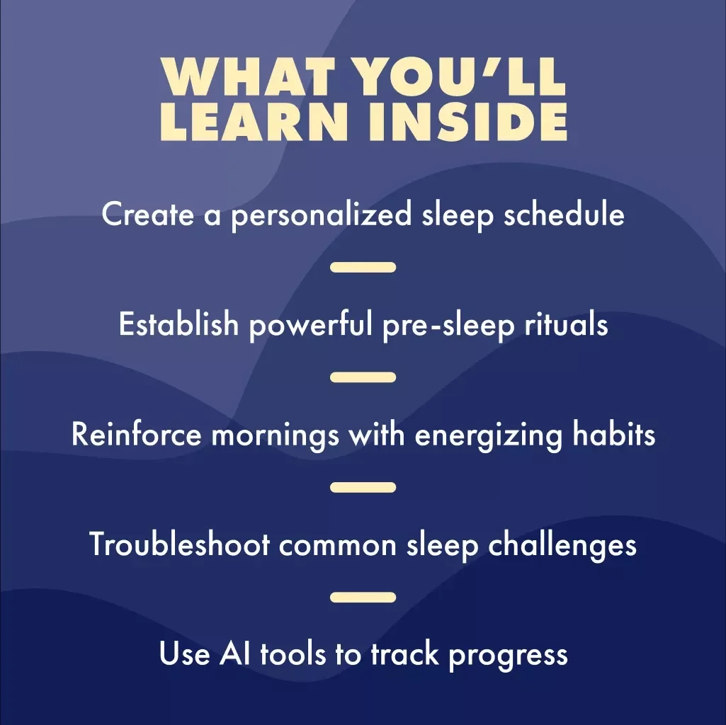 Sleep on Schedule: A Step-by-Step Workbook to Train Your Body Clock | How to Train Your Body to Sleep On Time Workbook | Digital Download Guide