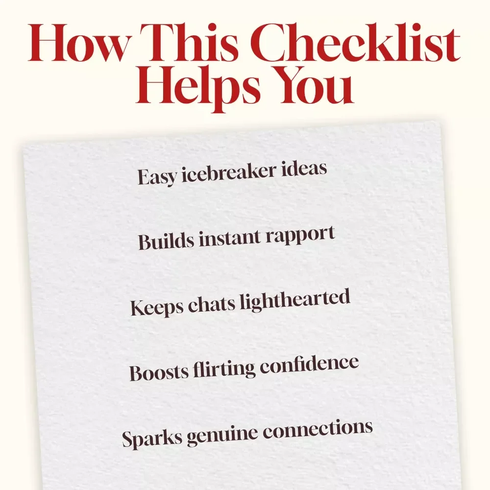 Your Go-To Questions Checklist | Flirty Questions to Ask for Fun, Playful, and Engaging Conversations | Digital Download PDF