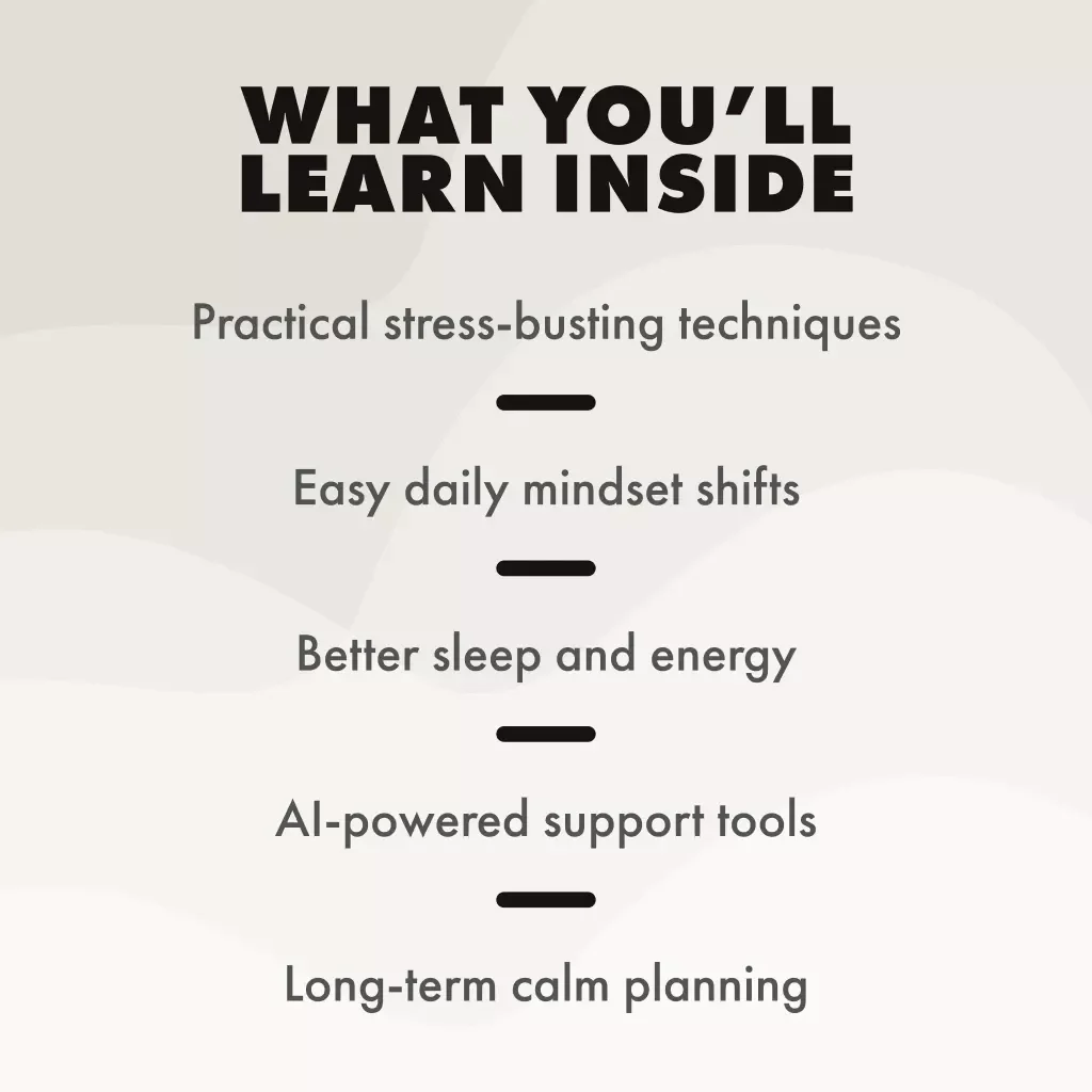 Stress Less: Smart Strategies to Regain Calm | Stress Management Strategies eBook | Digital Download Guide for Mindset, Time & Emotional Balance