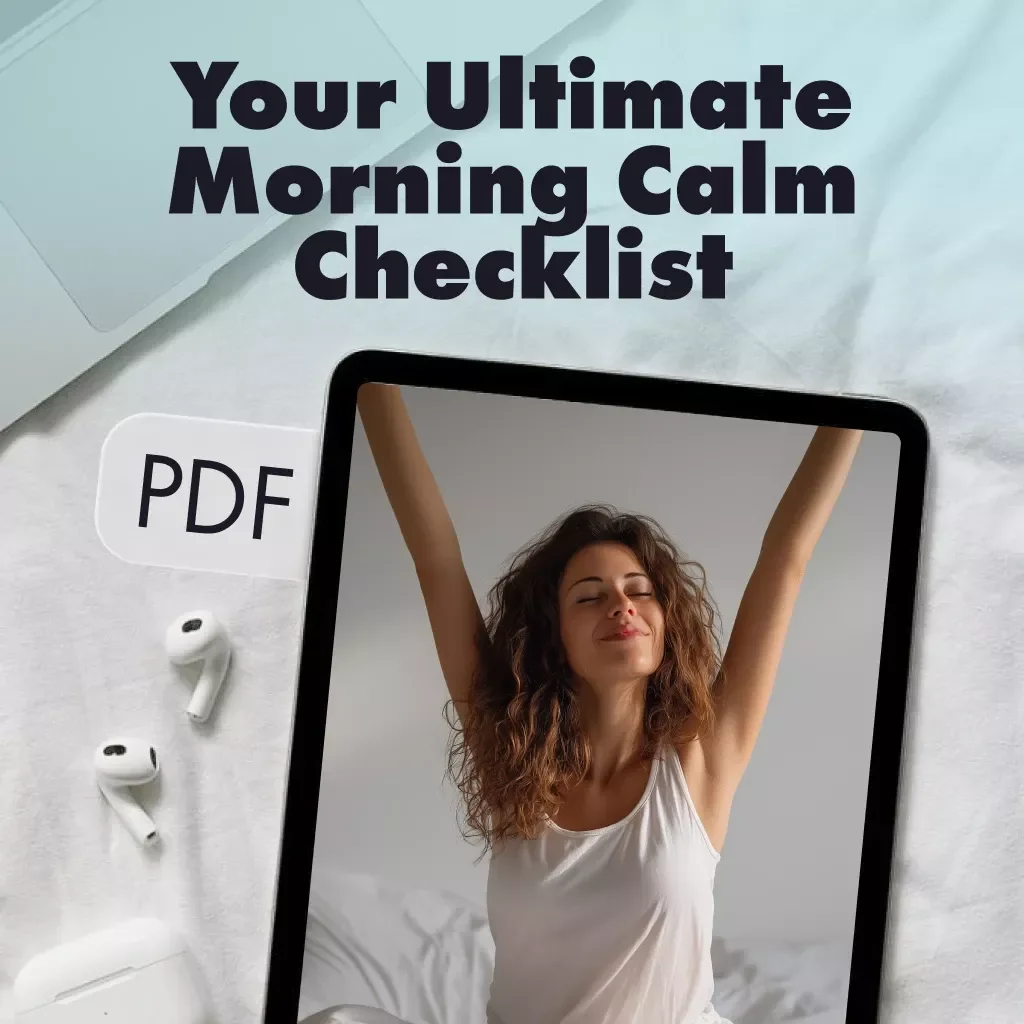 Your Ultimate Morning Calm Checklist | Morning Calm Stack Checklist: Breath, Stretch, Intention | Digital Download Self-Care Guide, eBook & Printable
