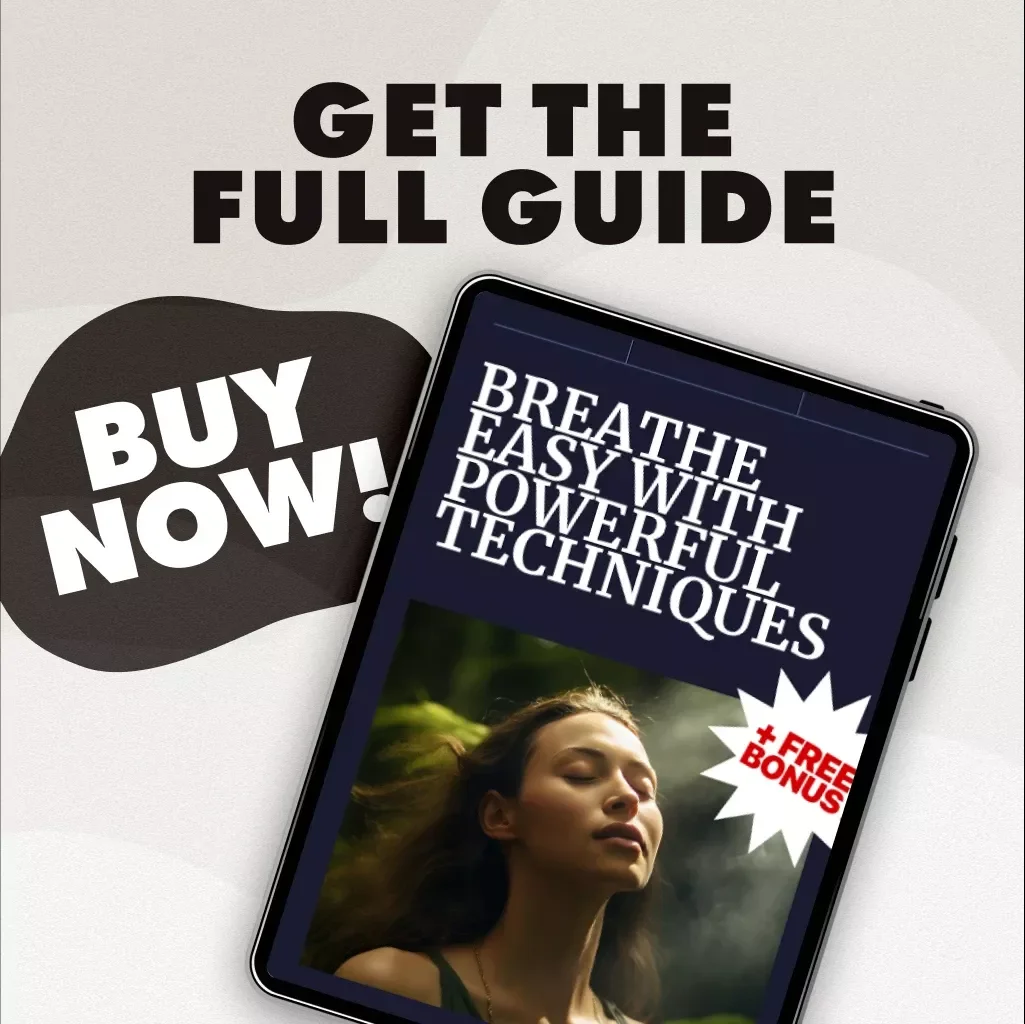Breathe Easy with Powerful Techniques | Breathwork Techniques Guide for Stress Relief, Energy, Focus & Well-being | Digital Download eBook