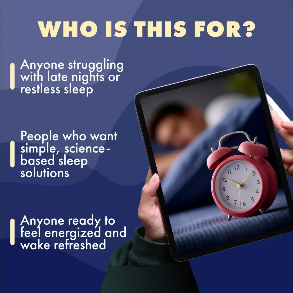 Sleep on Schedule: A Step-by-Step Workbook to Train Your Body Clock | How to Train Your Body to Sleep On Time Workbook | Digital Download Guide