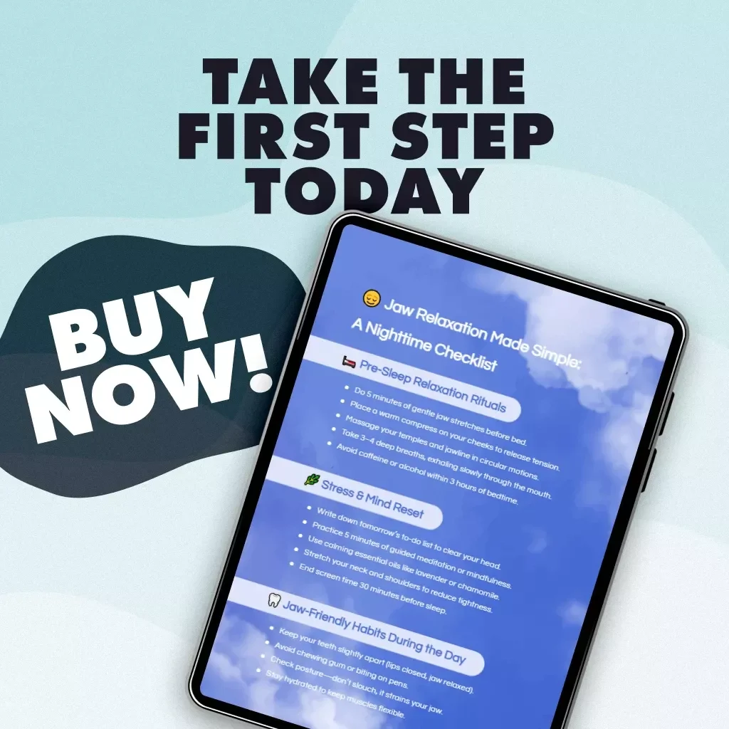 Jaw Relaxation Made Simple: A Nighttime Checklist – Digital Guide on How to Relax Your Jaw When Sleeping for Stress Relief and Better Sleep