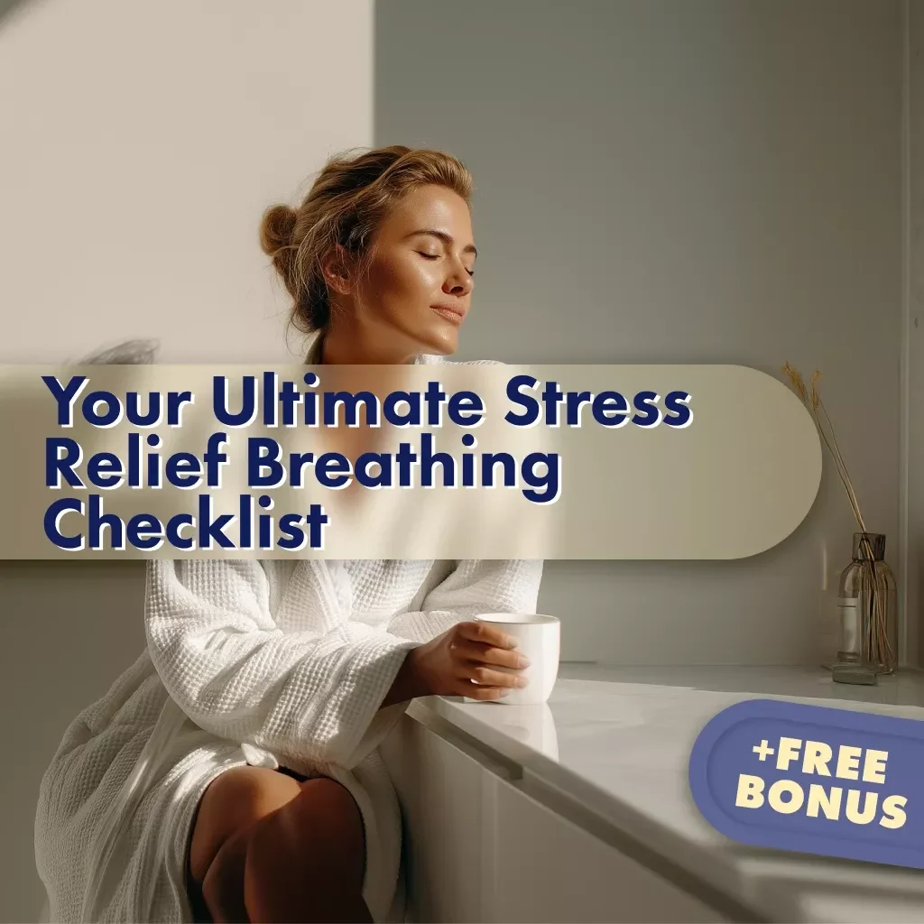 Breathe It Out: Your Ultimate Stress Relief Breathing Checklist | Digital Download for Stress Relief Breathing Exercises, Anxiety & Relaxation