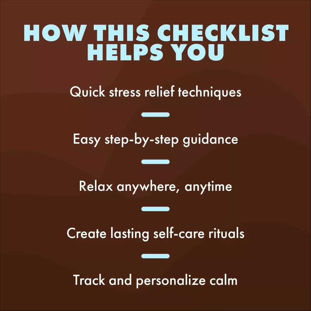 Aromatherapy Stress-Buster Checklist | Essential Oils for Relaxation, Self-Care & Stress Relief | Digital Download eBook & Printable Guide