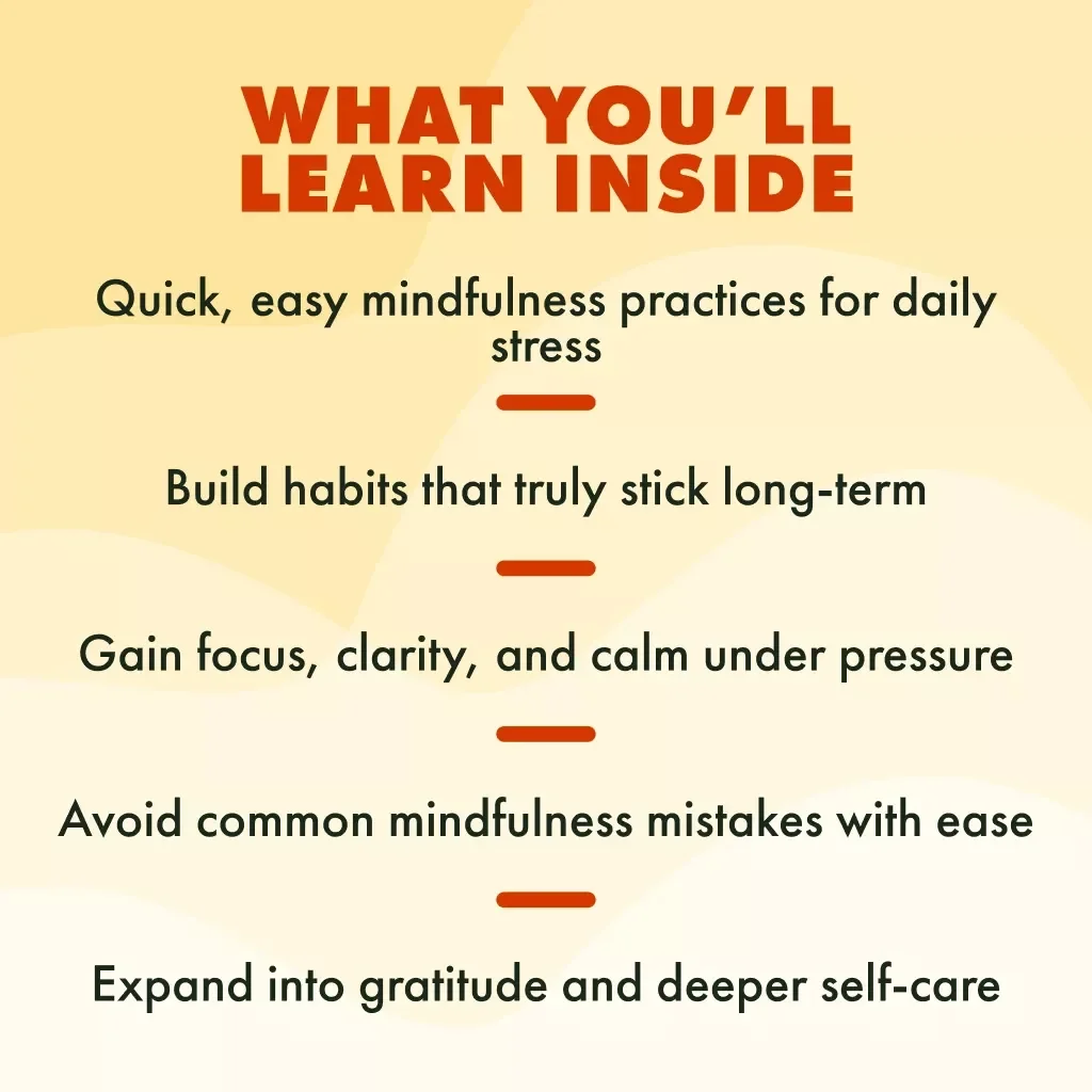 Mindfulness for Stress Relief Guide | Digital Download for Stress Reduction, Mindful Living, and Calm Daily Practices