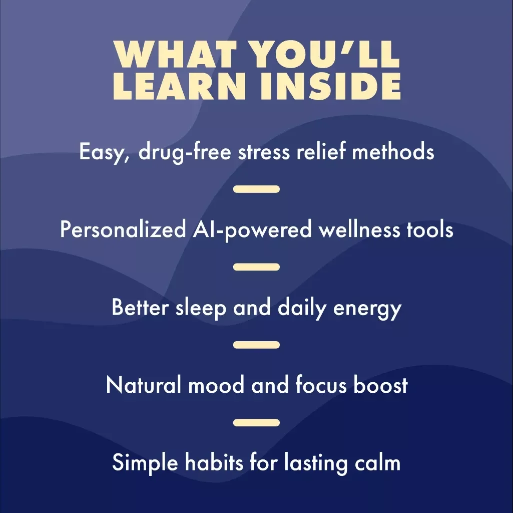 Calm Naturally: Easy Ways to Relieve Stress Without Pills | Stress Relief eBook | Natural Anxiety Guide | Mindfulness, Sleep, Nutrition & Self-Care Checklist