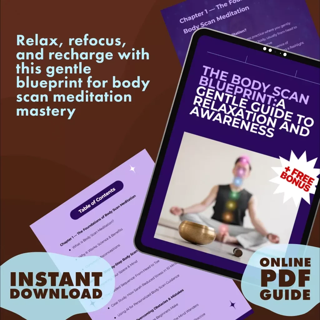The Body Scan Blueprint: A Gentle Guide to Relaxation and Awareness | Body Scan Meditation Blueprint Digital Download Guide for Stress Relief & Mindfulness
