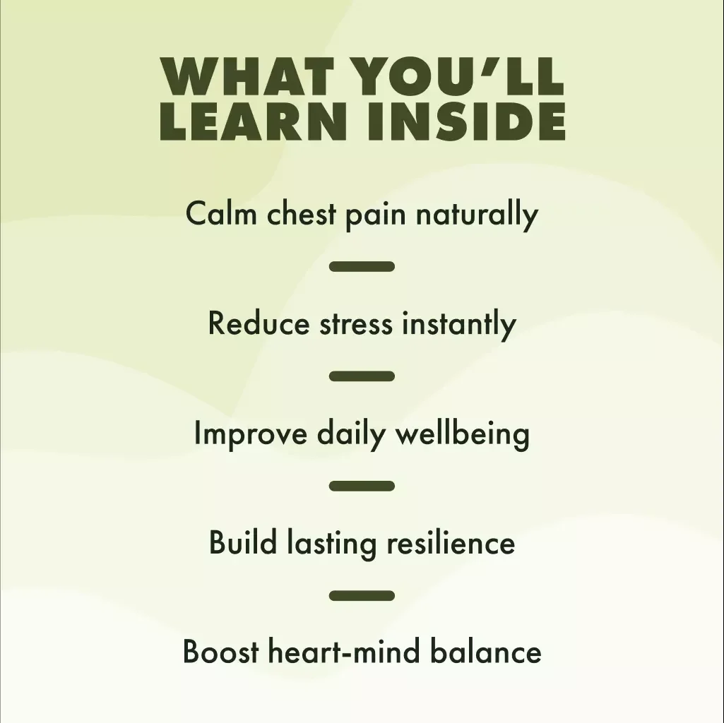 Calm Chest, Calm Mind: A Practical Guide to Relieving Stress-Induced Chest Pain | Stress Relief eBook, Digital Download Guide, Anxiety Chest Pain Checklist