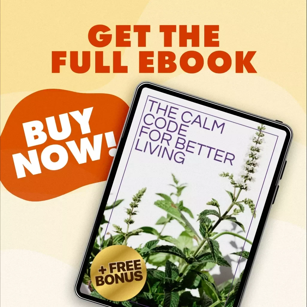 The Calm Code for Better Living | Stress Relief Vitamins Guide | Holistic Wellness eBook | Digital Download for Stress Management