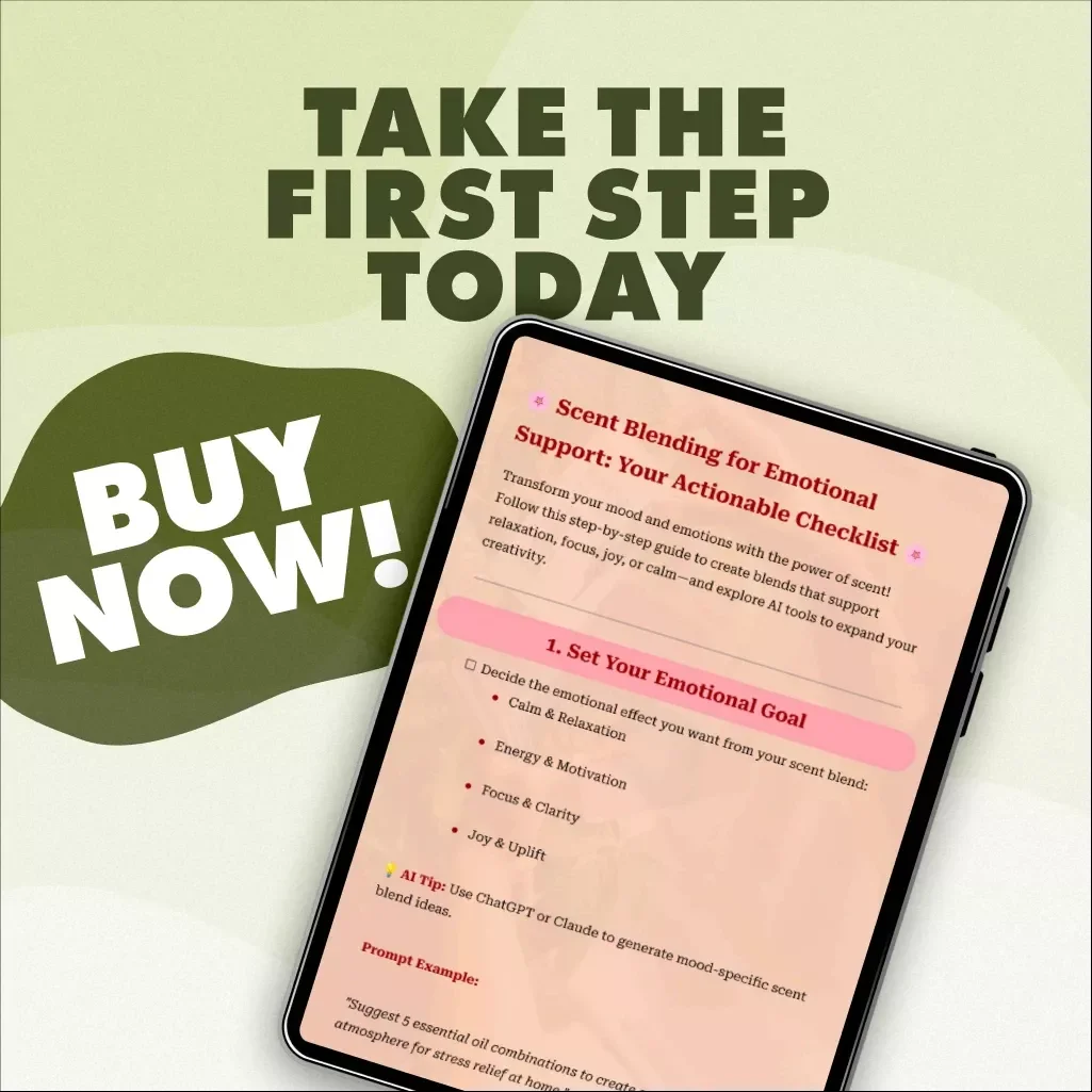 Scent Blending for Emotional Support: Your Actionable Checklist | Digital Download eBook & Printable Guide for Aromatherapy, Relaxation, Focus & Joy