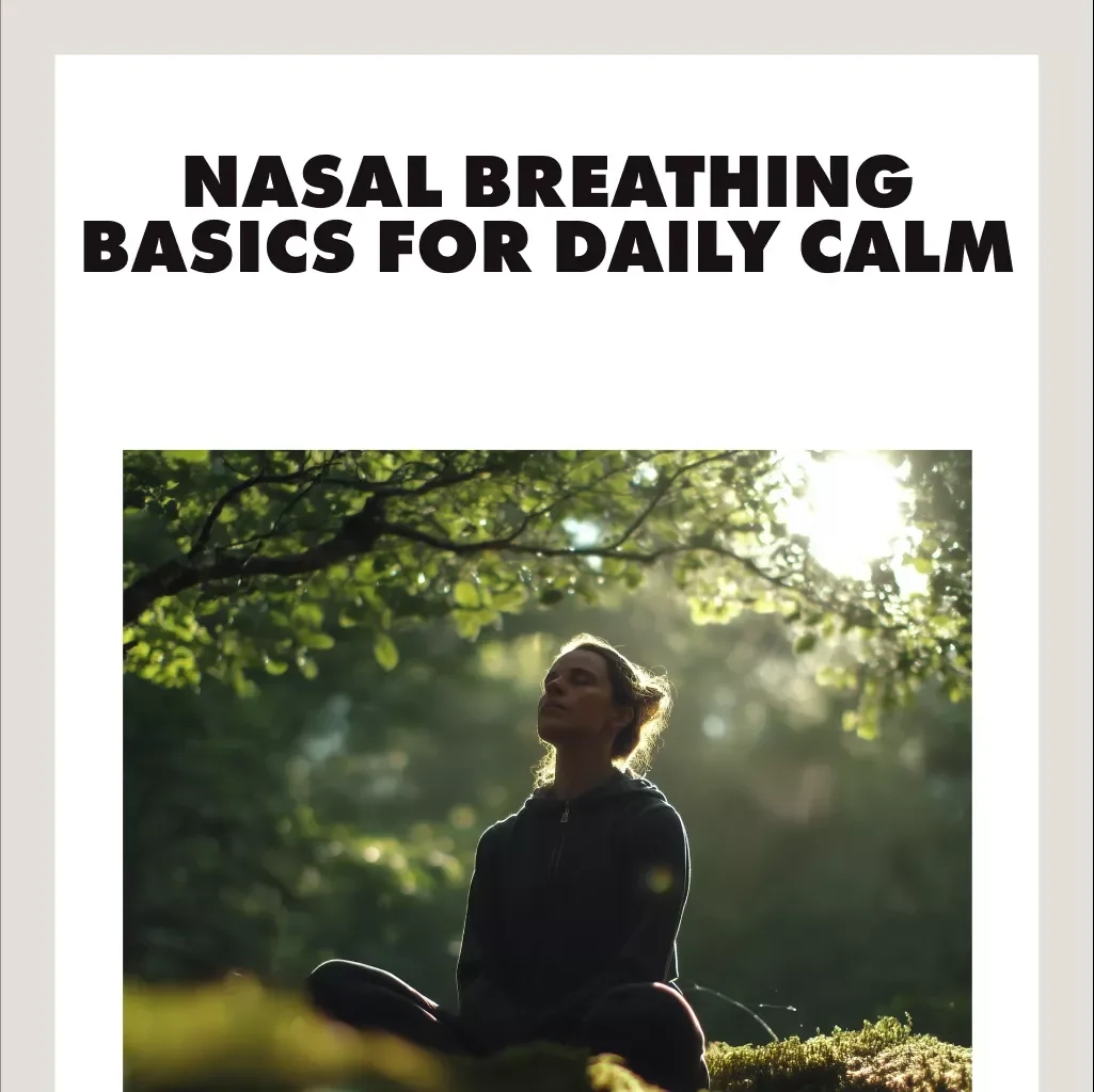 Breathe Easy: Nasal Breathing Basics for Daily Calm | Digital Guide for Stress Relief, Better Sleep, Focus & Energy | eBook Download