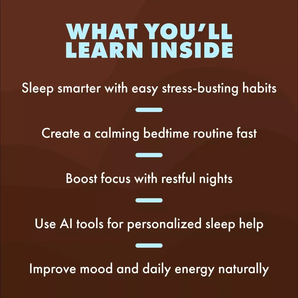 Dream Your Stress Away: How Sleep Powers Your Calm | Stress Relief eBook | Digital Download Guide on How Does Sleep Reduce Stress