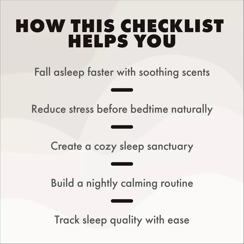 Scented Sleep Environment Checklist: Drift into Blissful Sleep | Printable Digital Download | Relaxing Bedroom Scents Guide, eBook & Checklist