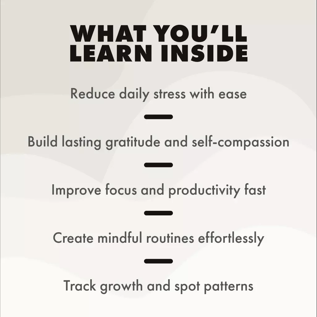 Mindfulness Worksheets Made Simple | Digital Guide for Stress Relief, Focus, Gratitude & Productivity | Printable eBook & Checklist for Teens, Professionals, Parents & Families