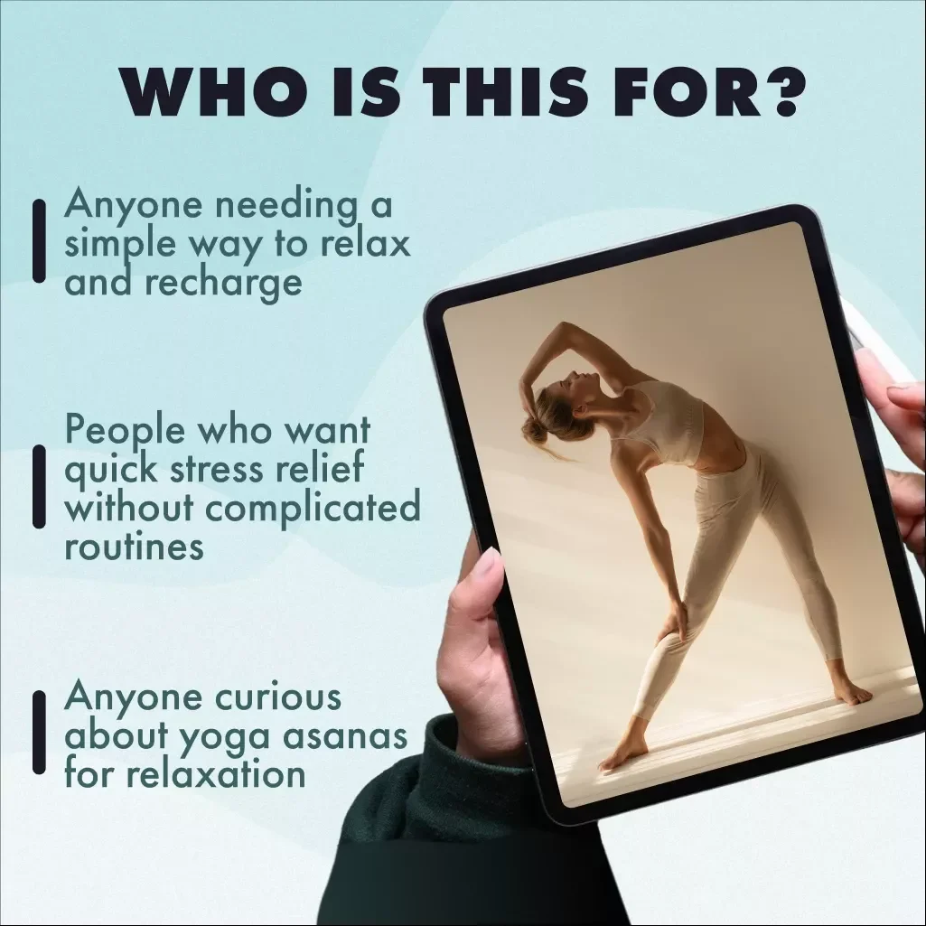 The Ultimate Yoga Asanas Relaxation Checklist | Digital Download eBook & Guide for Stress Relief, Calm & Mindful Living